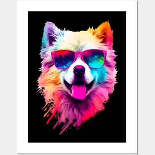 Dog in sunglasses Posters and Art